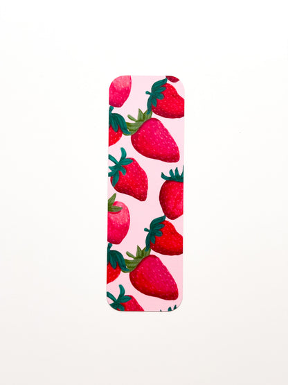 Bookmark with strawberry design 