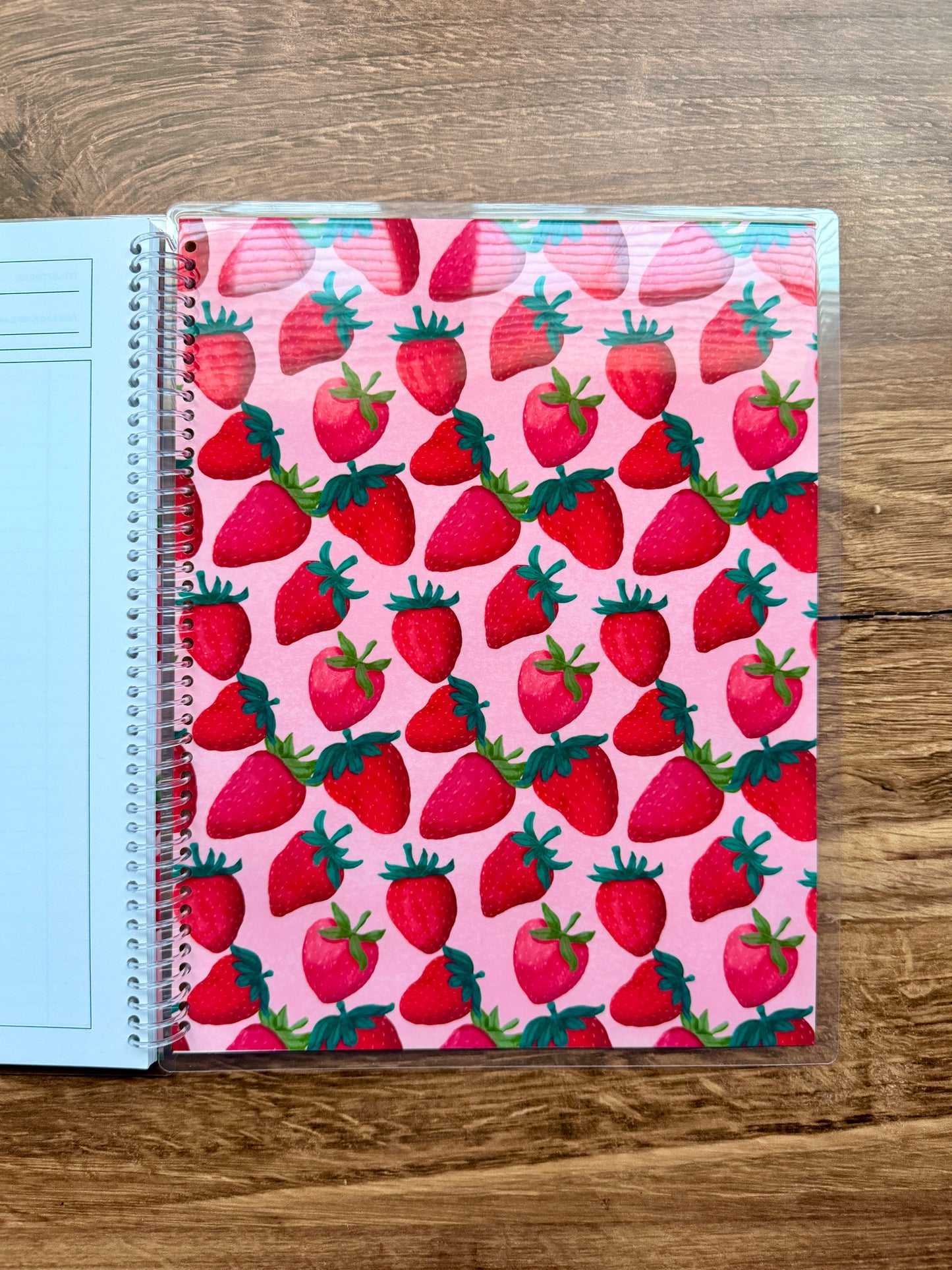 Berry Sweet Verse by Verse Bible Study Journal with a pink strawberry pattern on the cover.