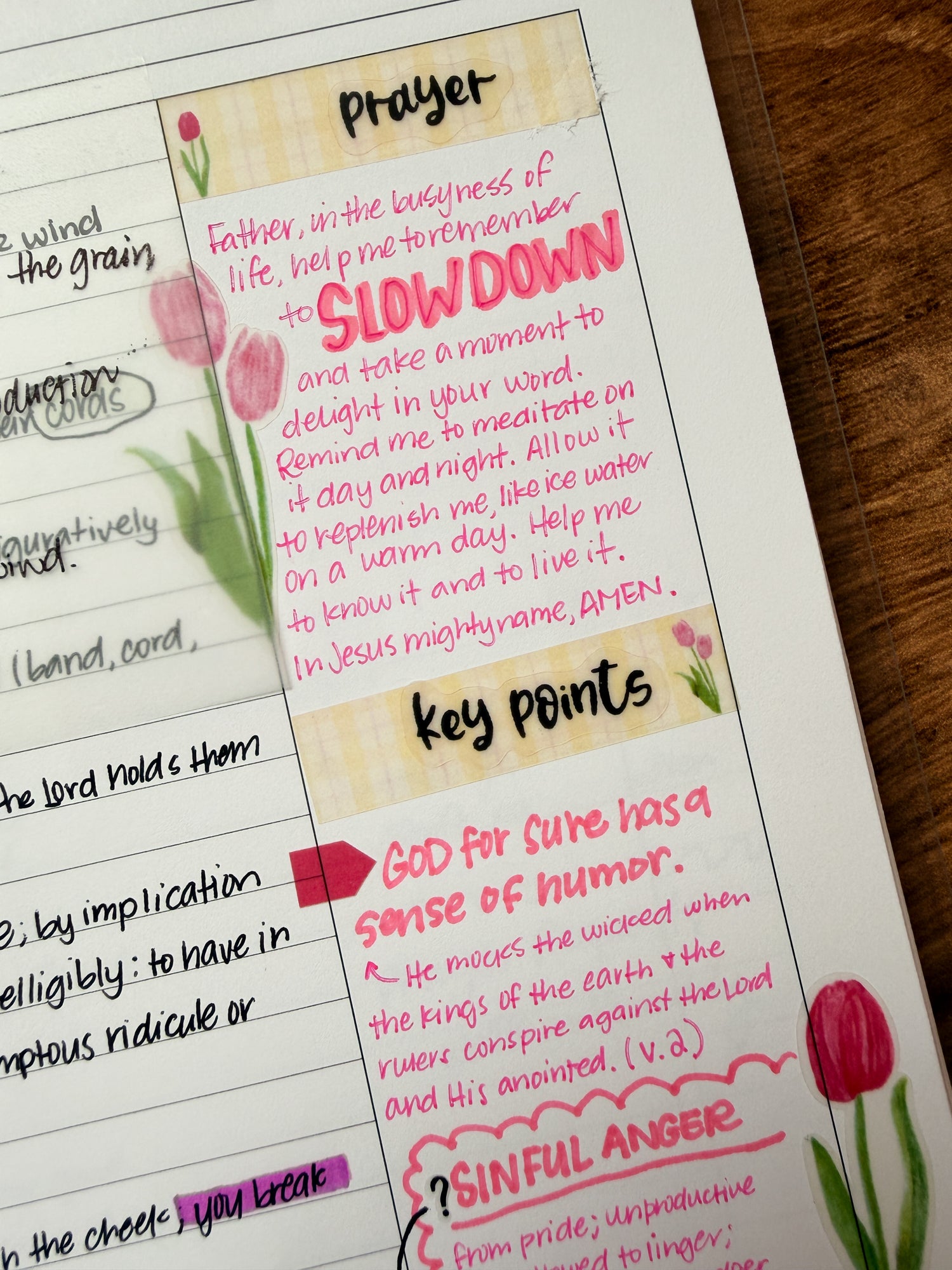 Script Header Stickers - Clear