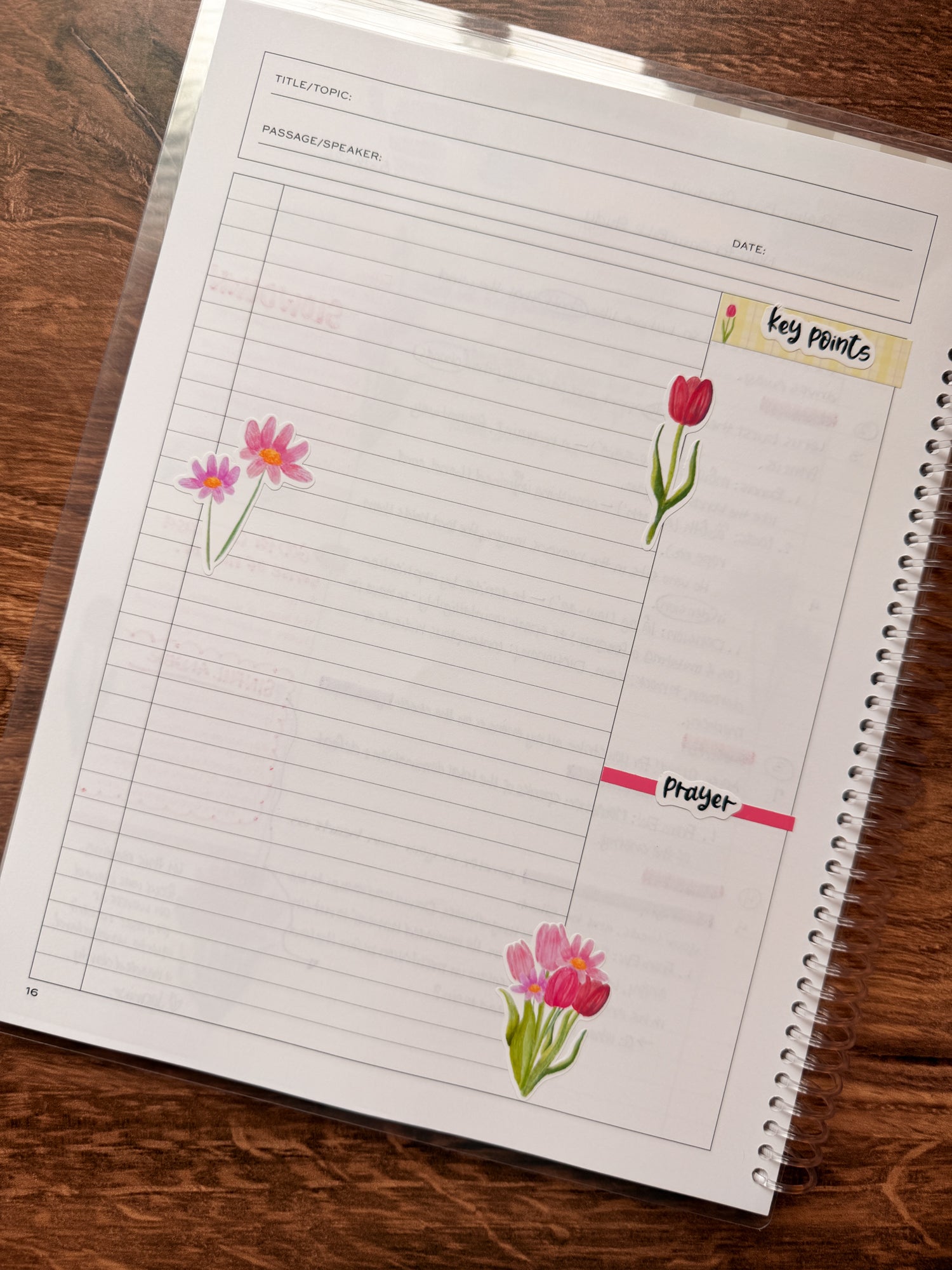 Tulip Blooms Decorative Sticker Sheet