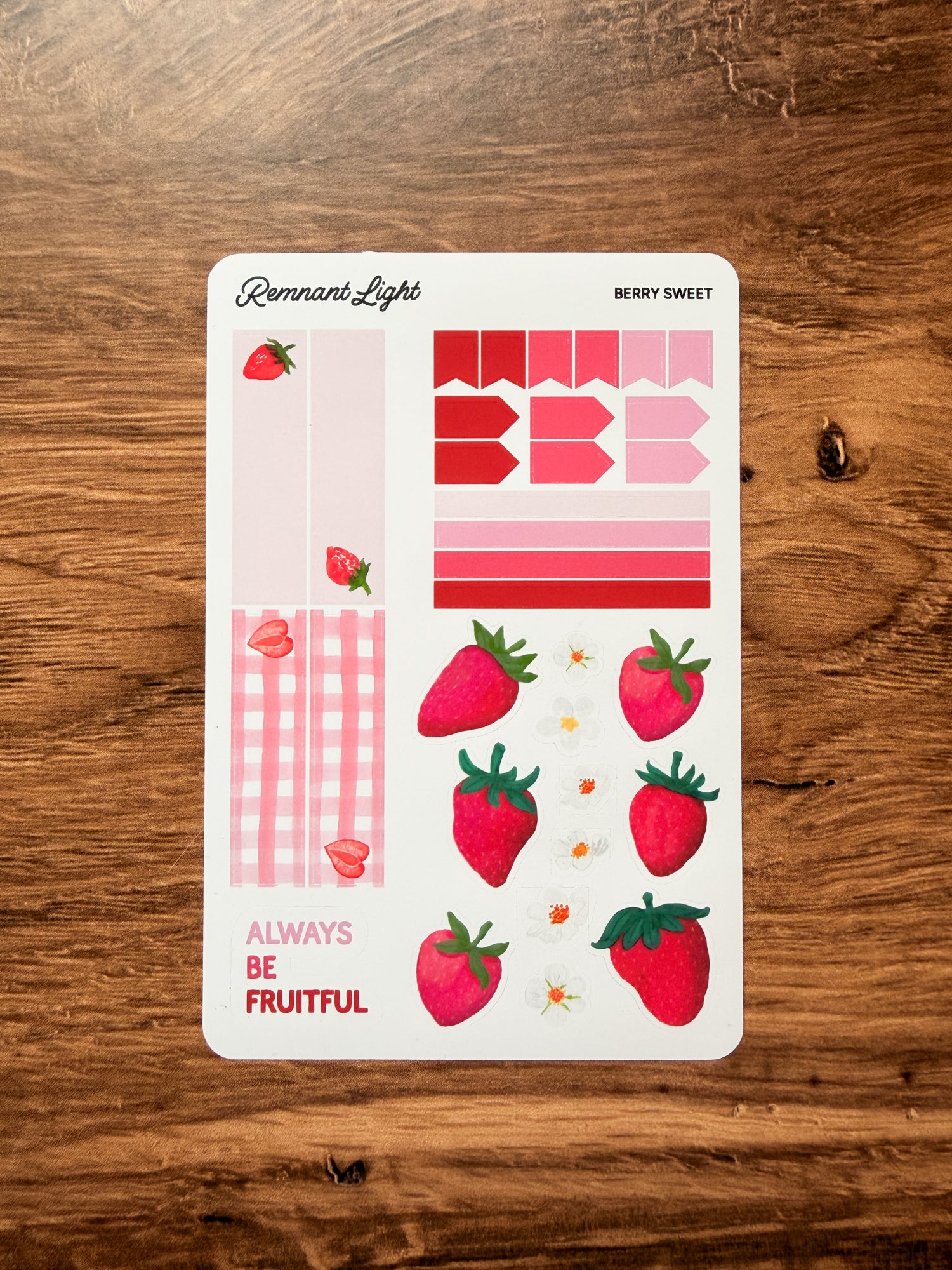 Berry Sweet Decorative Sticker Sheet