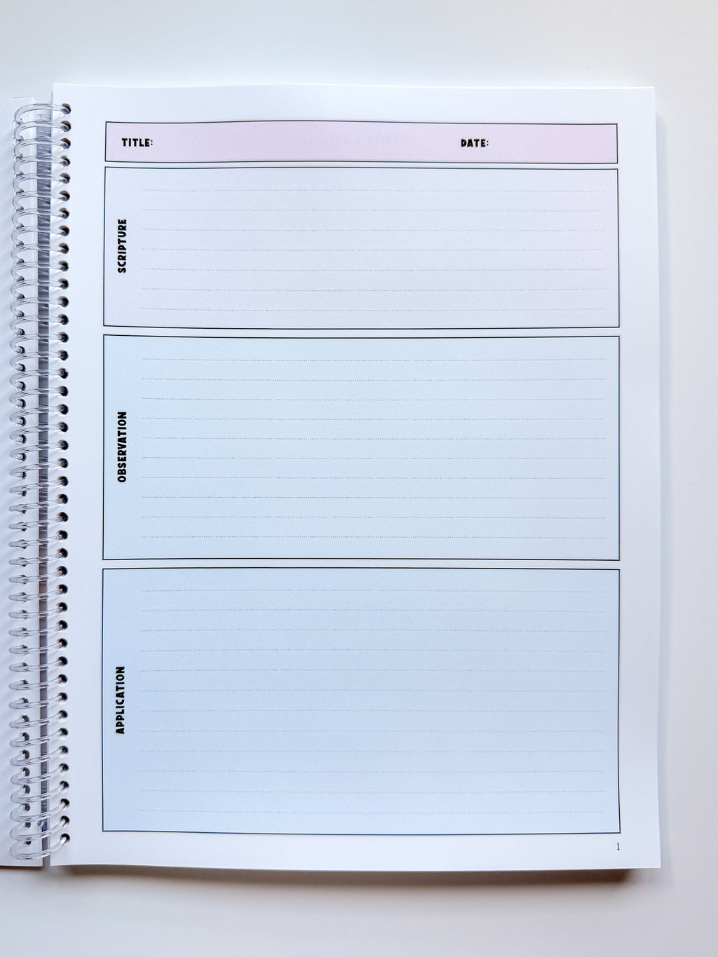 Pastel Pop SOAP Method Notebook