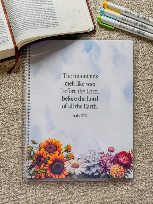 Floral Skies Verse by Verse Bible Study Journal